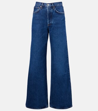 High-Rise Wide-Leg Jeans Dame Jean No Cuff | Agolde