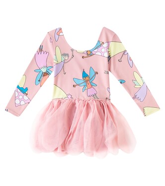 Printed tulle and jersey dress | Stella McCartney Kids