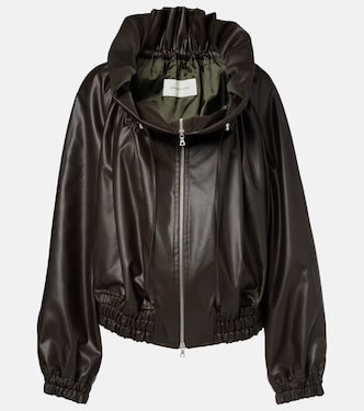 Cocoon gathered satin blouson  | Dries Van Noten