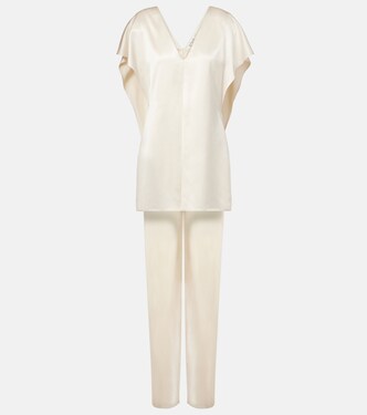 Sara caped satin top | Tove