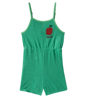 Apple cotton-blend playsuit | Jellymallow