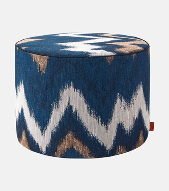 Ikat Zigzag pouf  | Missoni