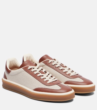 Tennis Walk leather-trimmed sneakers | Loro Piana