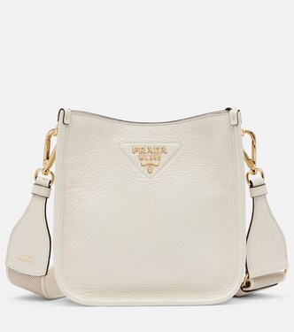 Mini leather shoulder bag | Prada