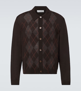 Evening argyle wool cardigan | Our Legacy