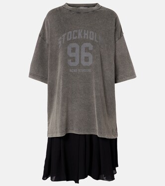 Ennie logo cotton minidress | Acne Studios