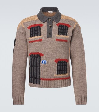 Polo brodé en laine | JW Anderson