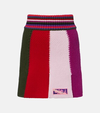 Striped wool-blend miniskirt | Pucci