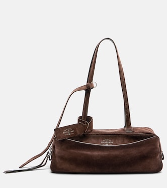 Borsa a spalla Carrie Small in suede | Balenciaga