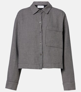 Adeline houndstooth cotton shirt | Velvet