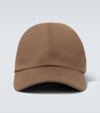 Caspian cotton and cashmere canvas baseball cap | The Row