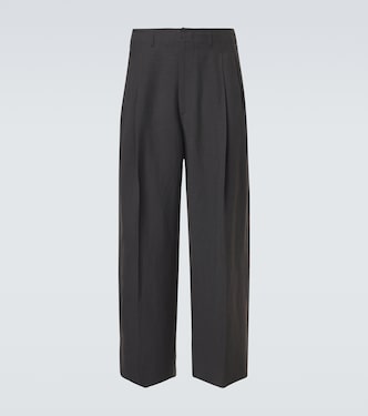 Pleated gabardine wide-leg pants | Lemaire