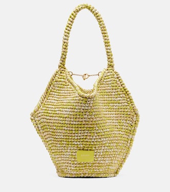 Lotus Mini raffia tote bag | Khaite