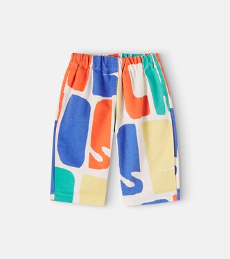 Baby logo printed cotton pants | Bobo Choses