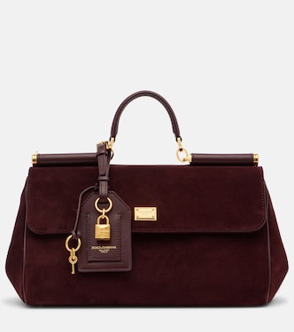Sac à main Sicily Medium en daim | Dolce&Gabbana