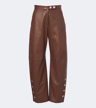 Leather barrel-leg pants | Sportmax