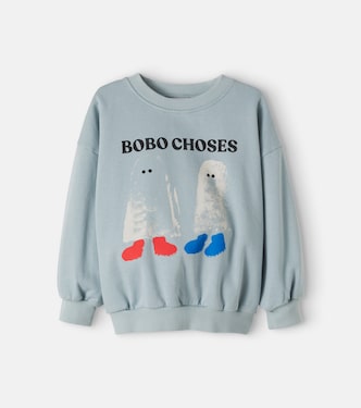 Printed cotton jersey sweatshirt | Bobo Choses
