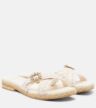 Espa embellished leather mules | Roger Vivier