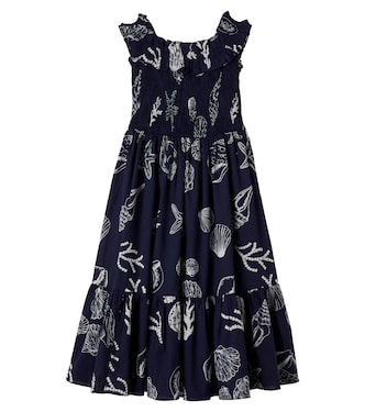 Suzanne printed ruffled dress | Poupette St Barth Kids
