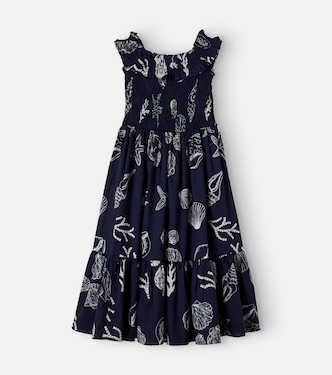 Suzanne printed ruffled dress | Poupette St Barth Kids