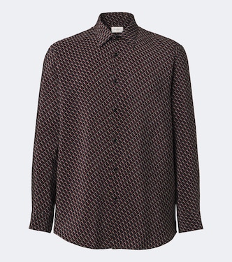 Cassandre printed silk shirt | Saint Laurent