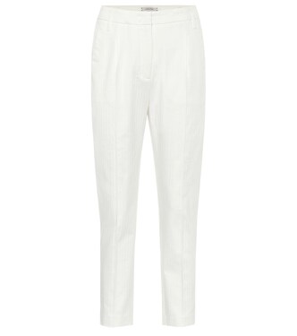 Pantalon Tailored Coolness en coton à taille haute | Dorothee Schumacher