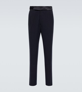 Slim-fit linen pants | Giorgio Armani
