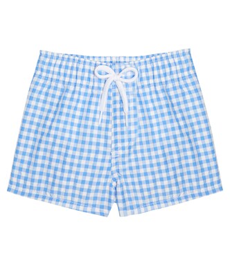 Baby gingham swim trunks | Tartine et Chocolat