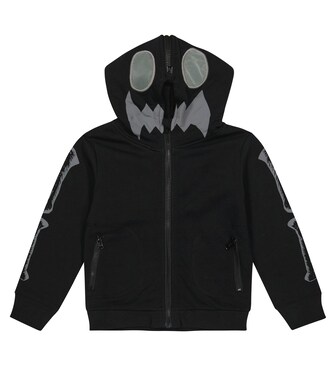 Skeleton cotton jersey hoodie | Stella McCartney Kids