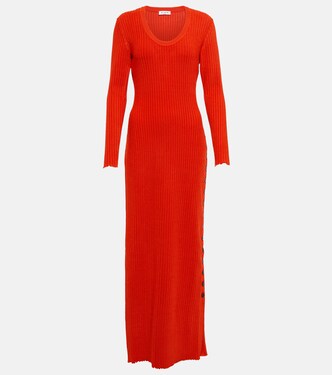 Maxikleid aus Rippstrick | Alaïa