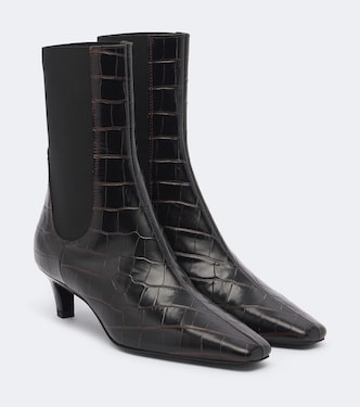 Chelsea Boots The Mid Heel aus Leder | Toteme