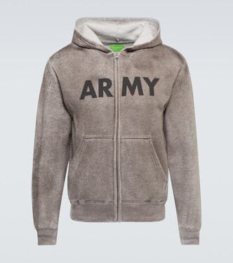 Army cotton jersey hoodie | NotSoNormal