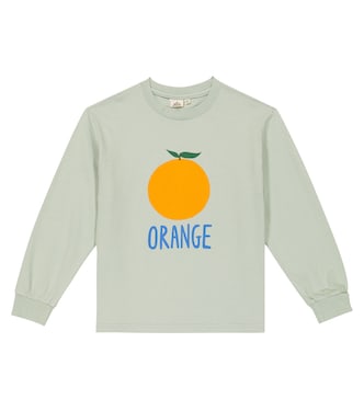 Printed long-sleeved cotton T-shirt | Jellymallow