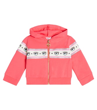 x Chiara Ferragni Baby cotton-blend jersey hoodie | Monnalisa