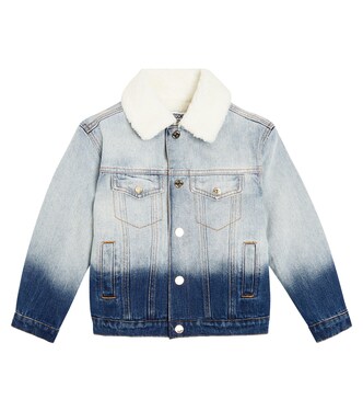Embroidered ombré denim jacket | Moschino Kids