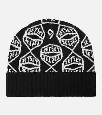 Logo wool-blend beanie  | Jet Set