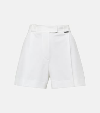 Pleated cotton shorts | Brunello Cucinelli