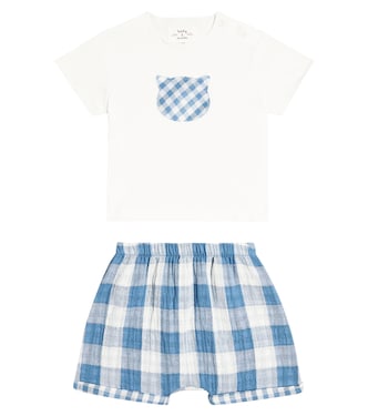 Baby cotton T-shirt and shorts set | Il Gufo