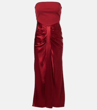 Robe longue Wayfaring en satin | Staud