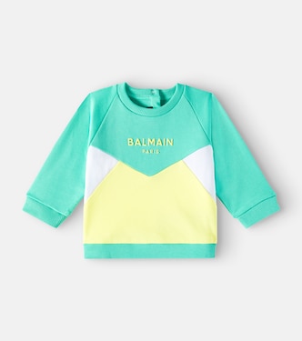 Baby cotton sweatshirt | Balmain Kids