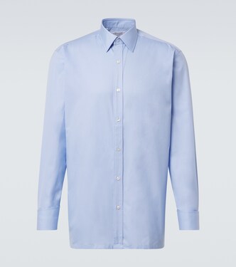 Cotton poplin shirt | Charvet
