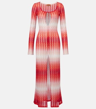 Zigzag lamé beach cover-up | Missoni