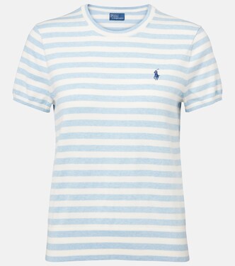 T-shirt rayé en coton mélangé | Polo Ralph Lauren