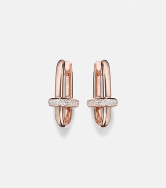Iconica 18kt rose gold earrings with diamonds | Pomellato