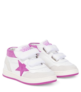 June suede and leather high-top sneakers | Golden Goose Kids