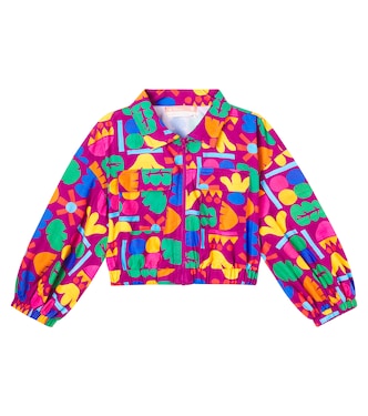 Mais Flores printed cotton jacket | Fábula