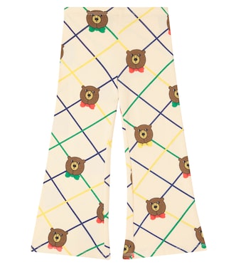 Printed cotton-blend jersey sweatpants | Mini Rodini