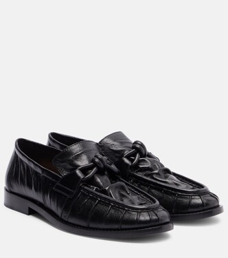 Astaire Knot leather loafers | Bottega Veneta