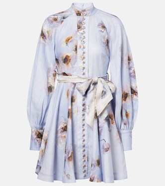 Hypnotic floral linen shirt dress | Zimmermann