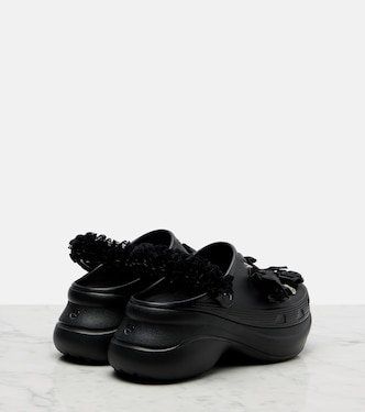 x Crocs Jibbitz platform mules in black - Balenciaga | Mytheresa